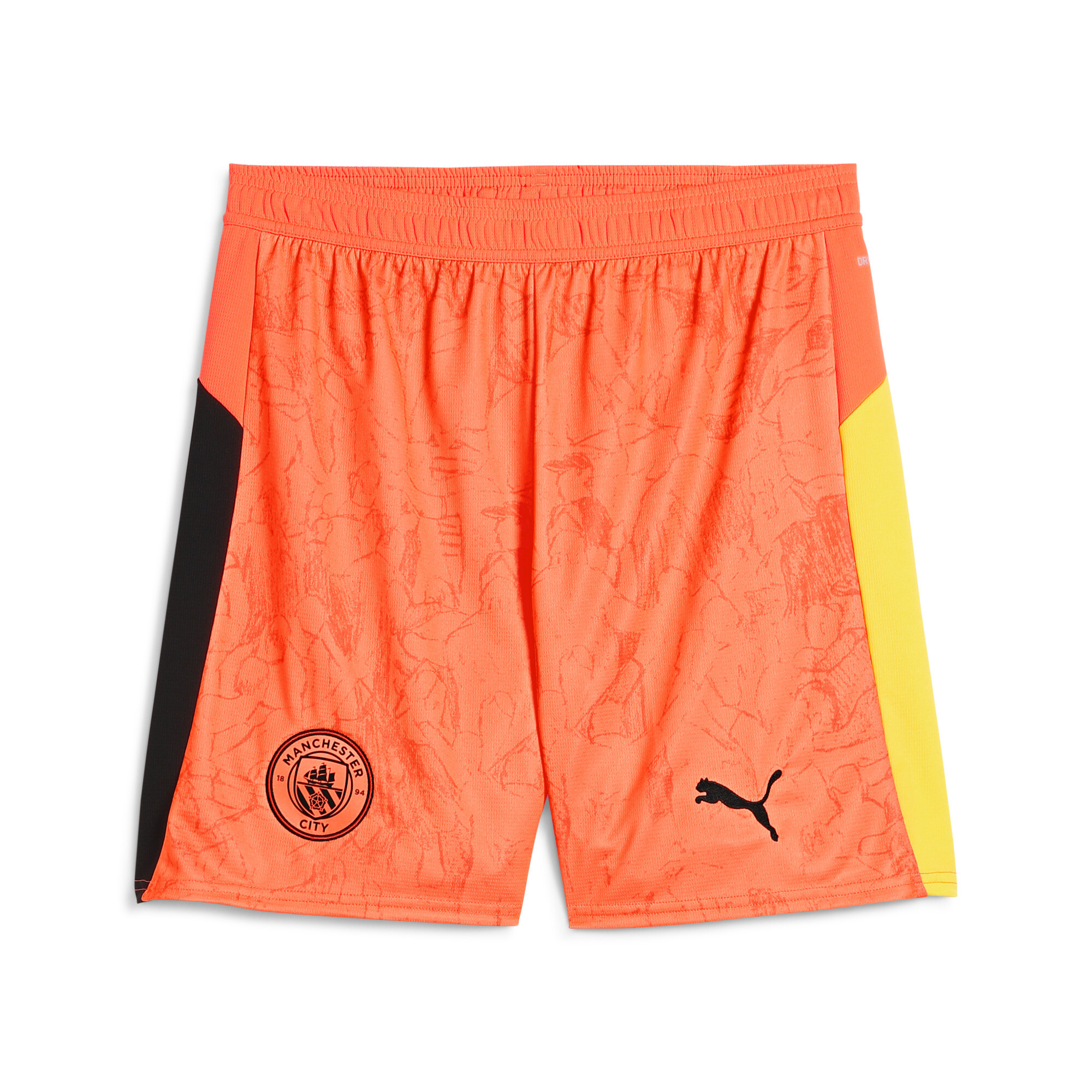 Puma KIDSUPER x MANCHESTER CITY Shorts Herren | Mit Print | Neon Sun/Black | Größe: S
