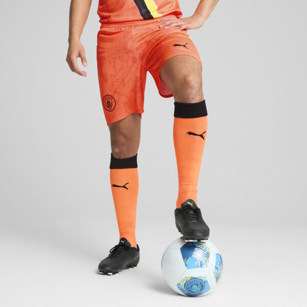 Shorts PUMA KID SUPER x MANCHESTER CITY para Hombre En Neon Sun/Negro