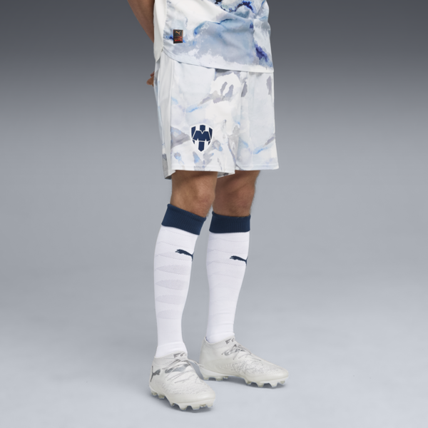 Shorts PUMA x KIDSUPER C.F. Monterrey Réplica para hombre, PUMA White-Deep Navy, large-MEX