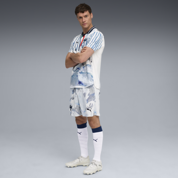 Shorts PUMA x KIDSUPER C.F. Monterrey Réplica para hombre, PUMA White-Deep Navy, large-MEX