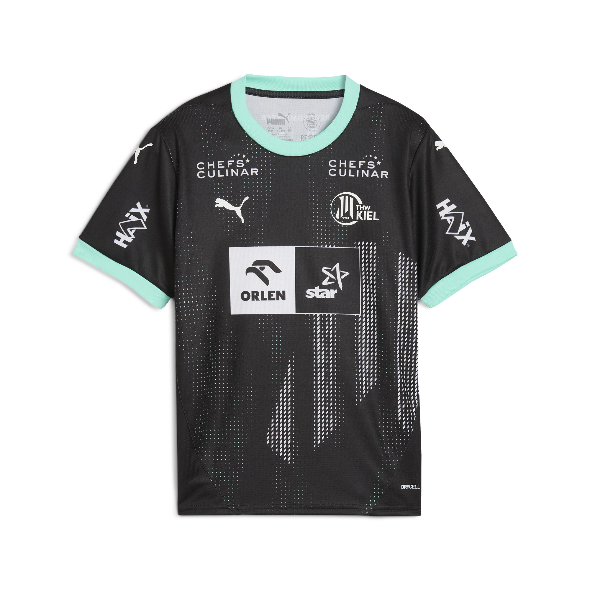 Puma THW Kiel 24/25 Away Jersey Youth, White, Size 2-3Y, Clothing