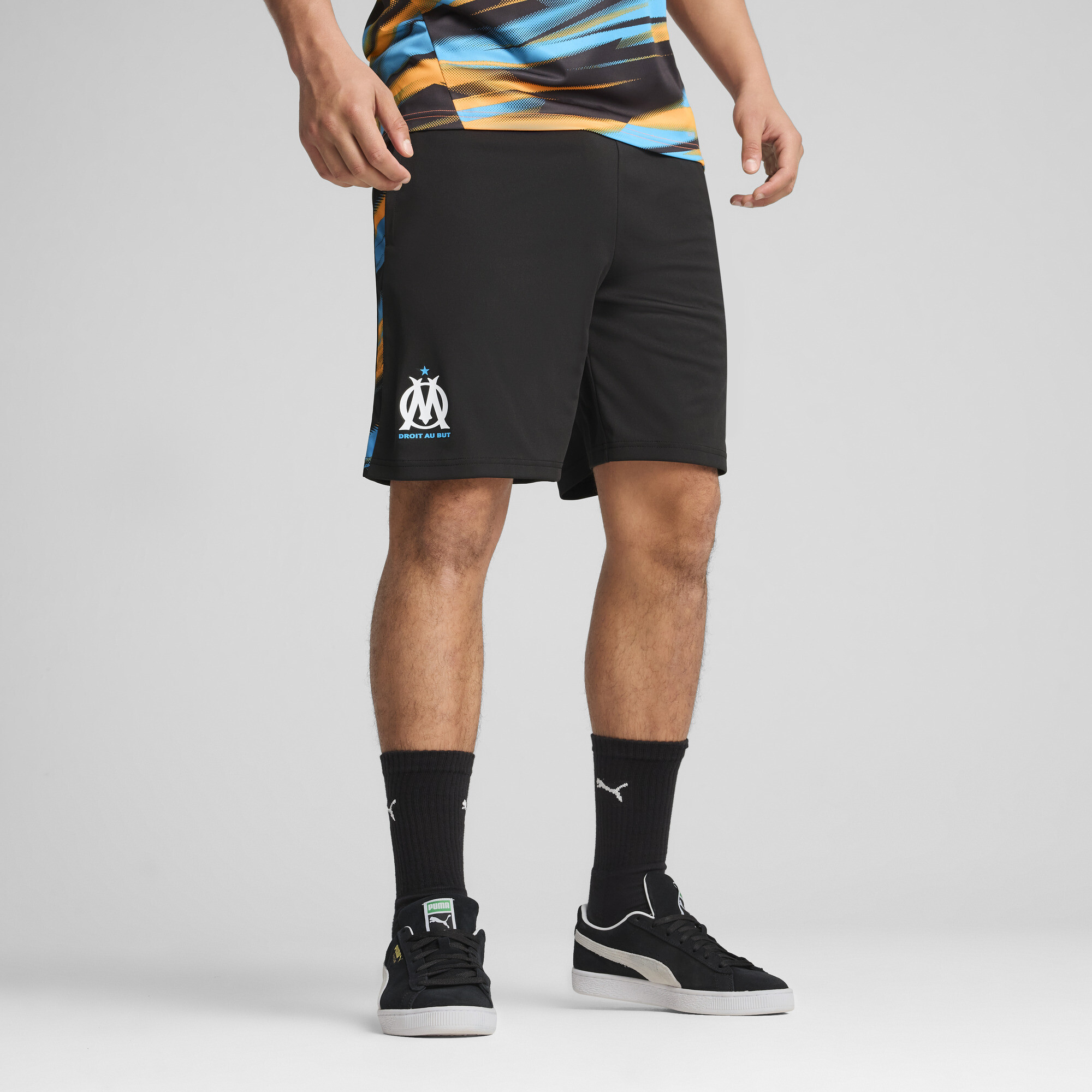 Puma Olympique de Marseille Faster Shorts Herren | Black/Heat Fire | Größe: 3XL