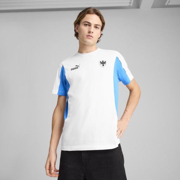 CF Monterrey ftblARCHIVE Tee Men, PUMA White-Ignite Blue, large-MEX