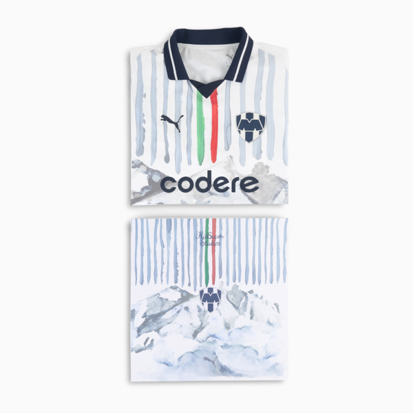 Jersey Authentic Promo KIDSUPER x CF MONTERREY para hombre con caja, PUMA White-Deep Navy, large-MEX