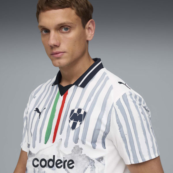 Jersey Authentic Promo KIDSUPER x CF MONTERREY para hombre con caja, PUMA White-Deep Navy, large-MEX