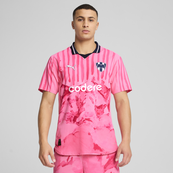 Jersey Authentic Promo KIDSUPER x CF MONTERREY para hombre con caja, Fast Pink-PUMA White, large-MEX