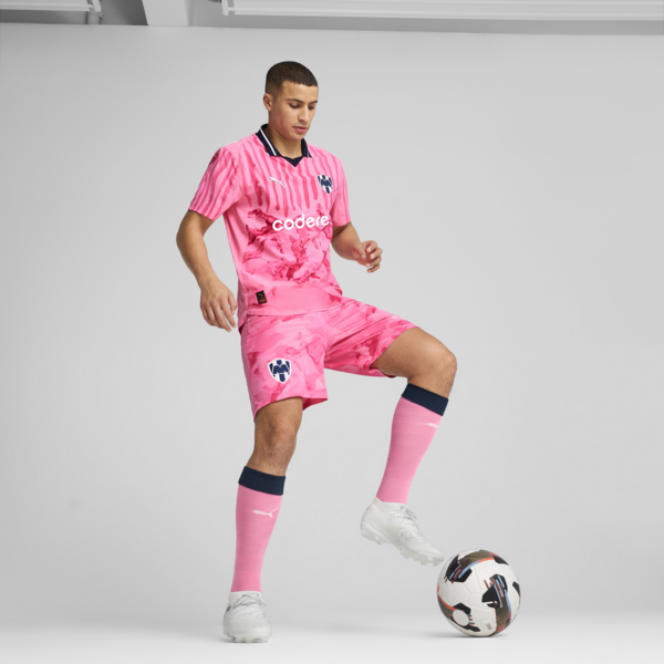 Jersey Authentic Promo KIDSUPER x CF MONTERREY para hombre con caja, Fast Pink-PUMA White, large-MEX