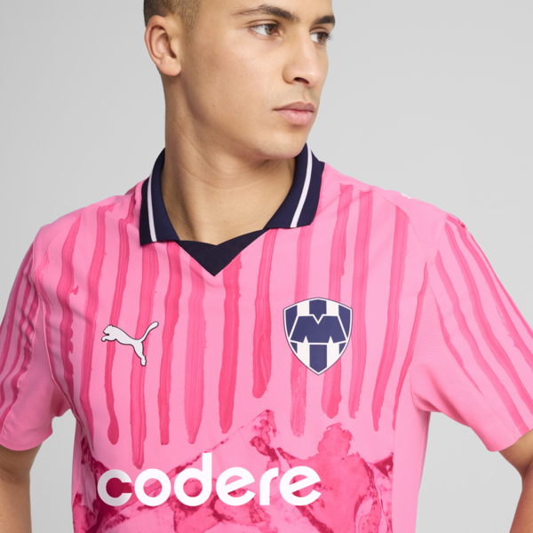 Jersey Authentic Promo KIDSUPER x CF MONTERREY para hombre con caja, Fast Pink-PUMA White, large-MEX