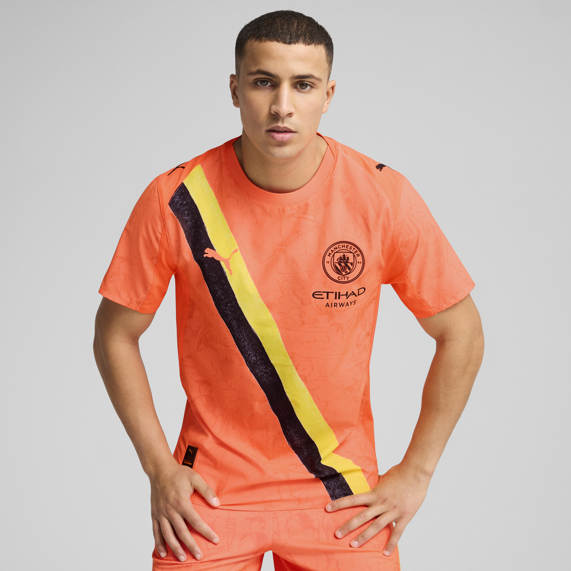 Puma Kidsuper X Manchester City Authentic Jersey Men In Orange