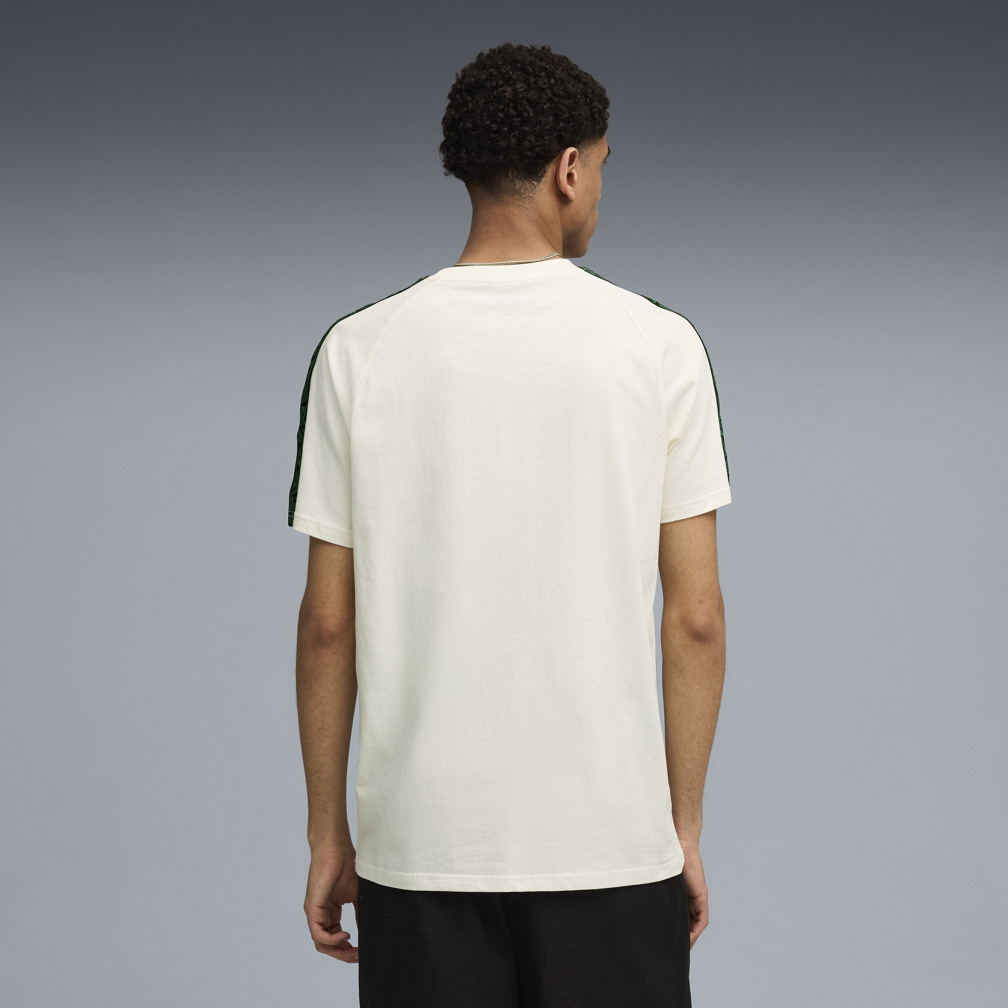 PUMA Borussia MÃ¶nchengladbach KING T-shirt voor Heren, Wit/Goud, Maat XL thumbnail 3