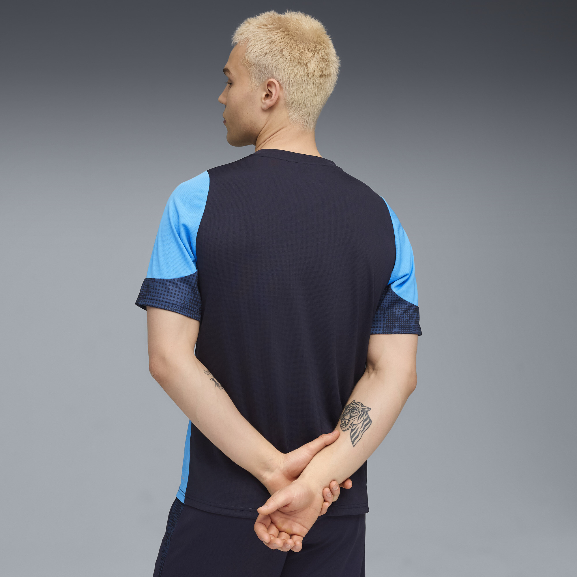 PUMA Olympique de Marseille trainingsshirt voor Heren, Blauw, Maat XXL thumbnail 3