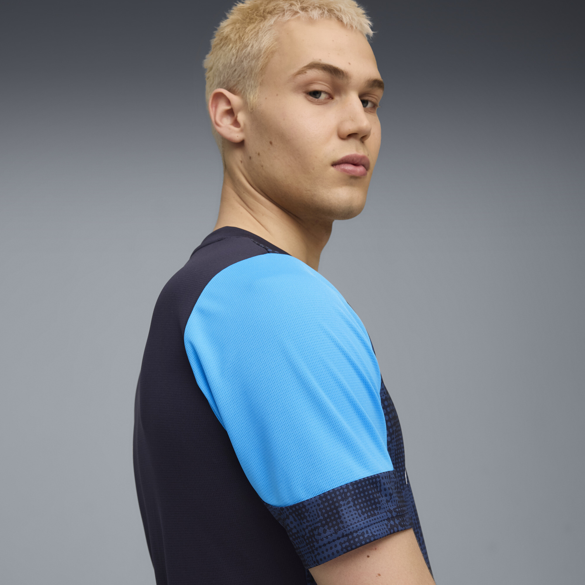 PUMA Olympique de Marseille trainingsshirt voor Heren, Blauw, Maat XXL thumbnail 2