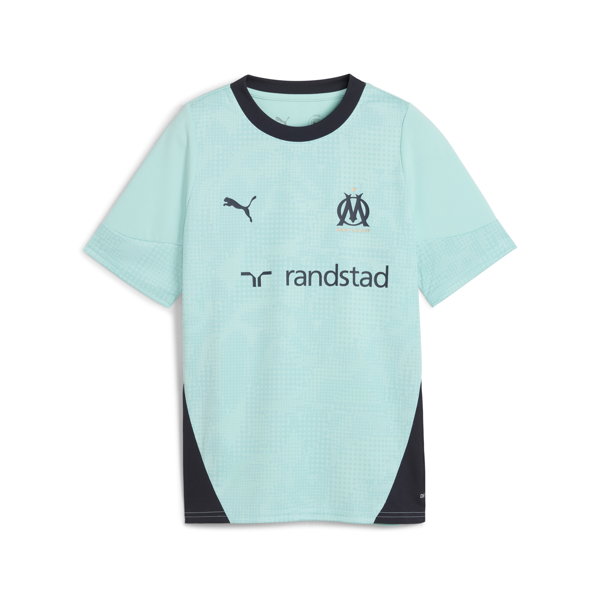 PUMA Olympique de Marseille trainingsshirt, Blauw, Maat 11-12Y thumbnail 3