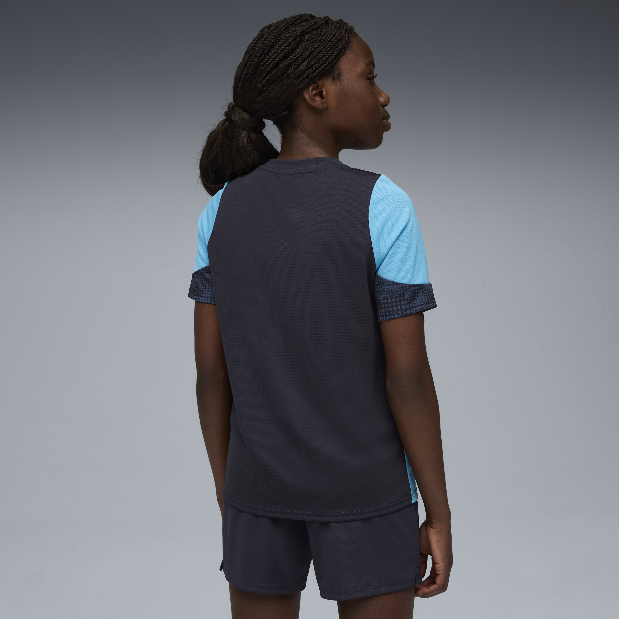 PUMA Olympique de Marseille trainingsshirt, Blauw, Maat 5-6Y thumbnail 4