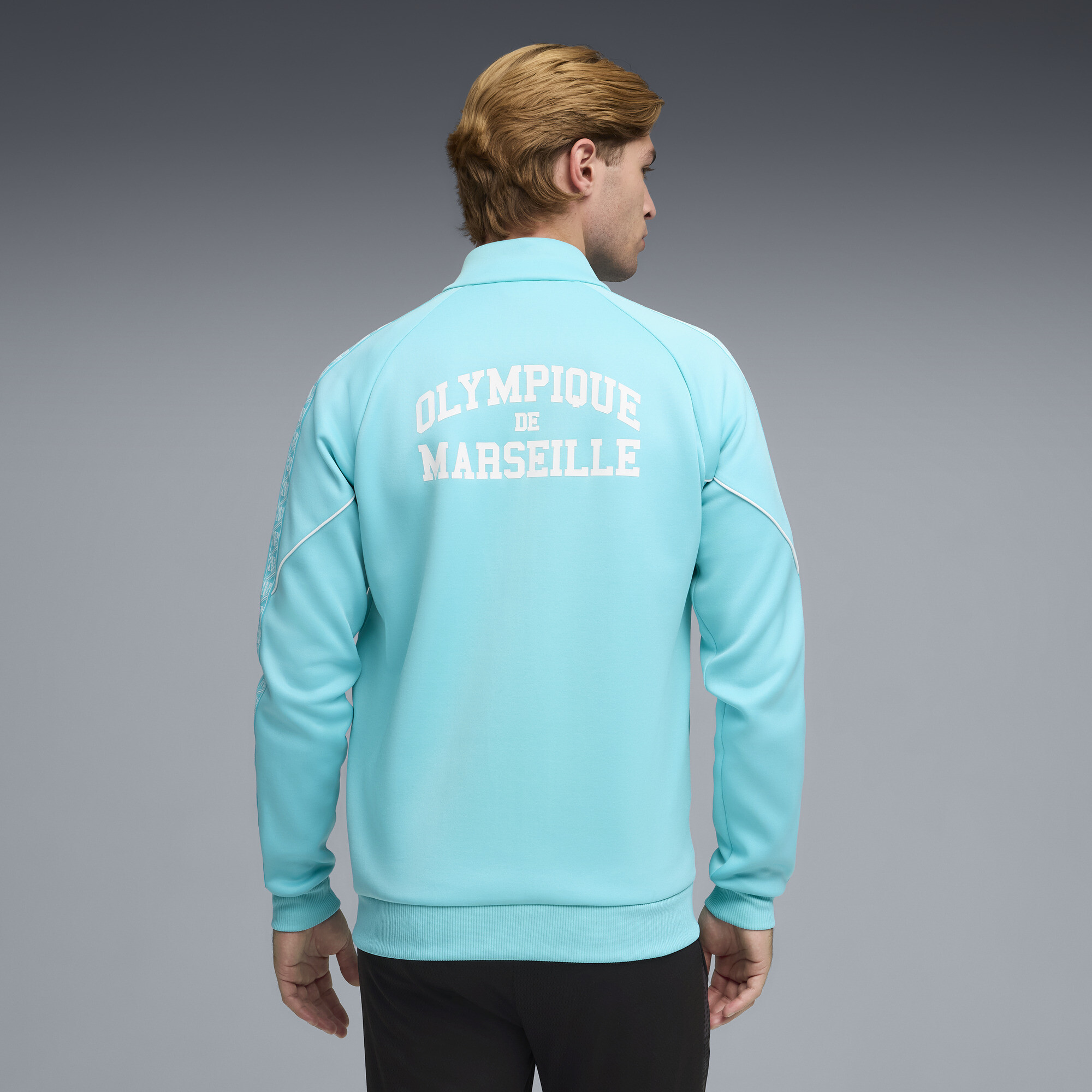 PUMA Olympique de Marseille KING Anthem jack voor Heren, Wit, Maat XL thumbnail 5