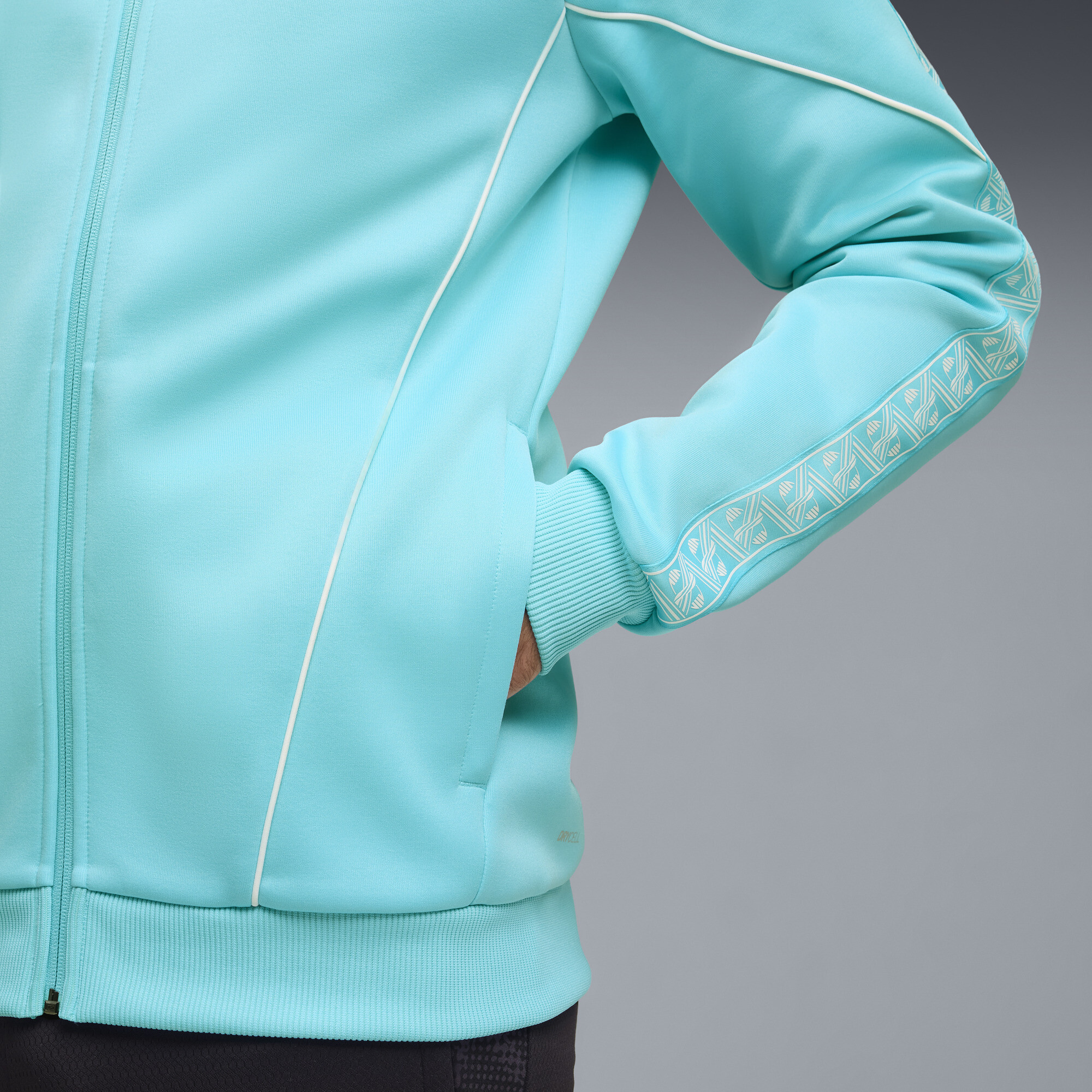 PUMA Olympique de Marseille KING Anthem jack voor Heren, Wit, Maat XL thumbnail 4