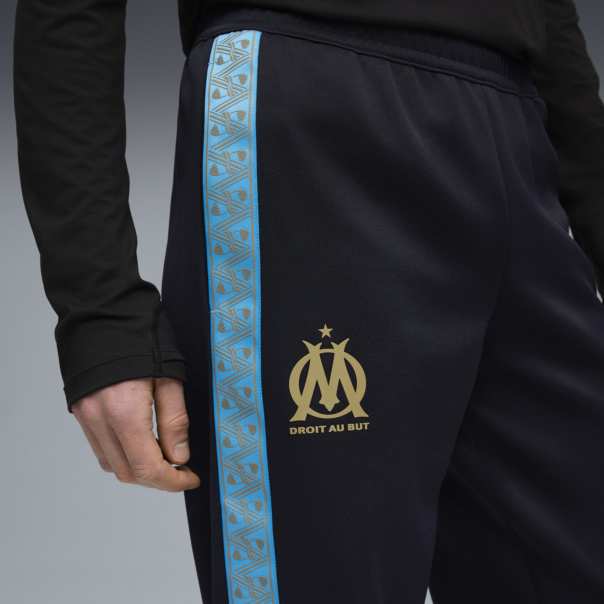 PUMA Olympique de Marseille KING Anthem broek voor Heren, Blauw, Maat XS thumbnail 2