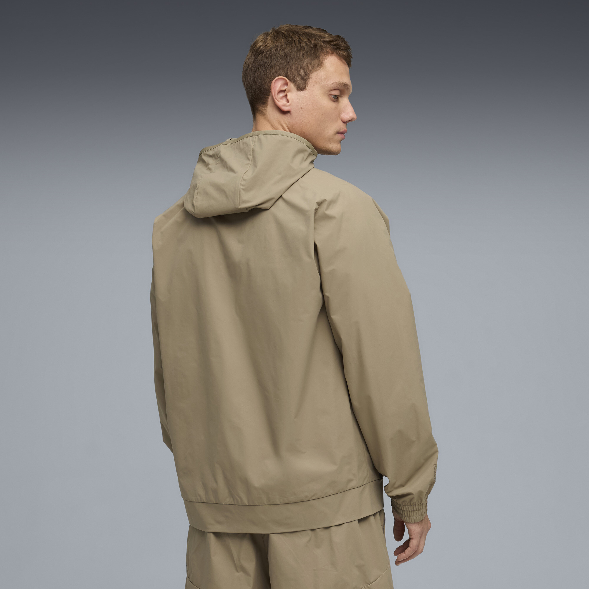 Olympique de Marseille PUMATECH geweven jack voor Heren, Goud, Maat XS thumbnail 5