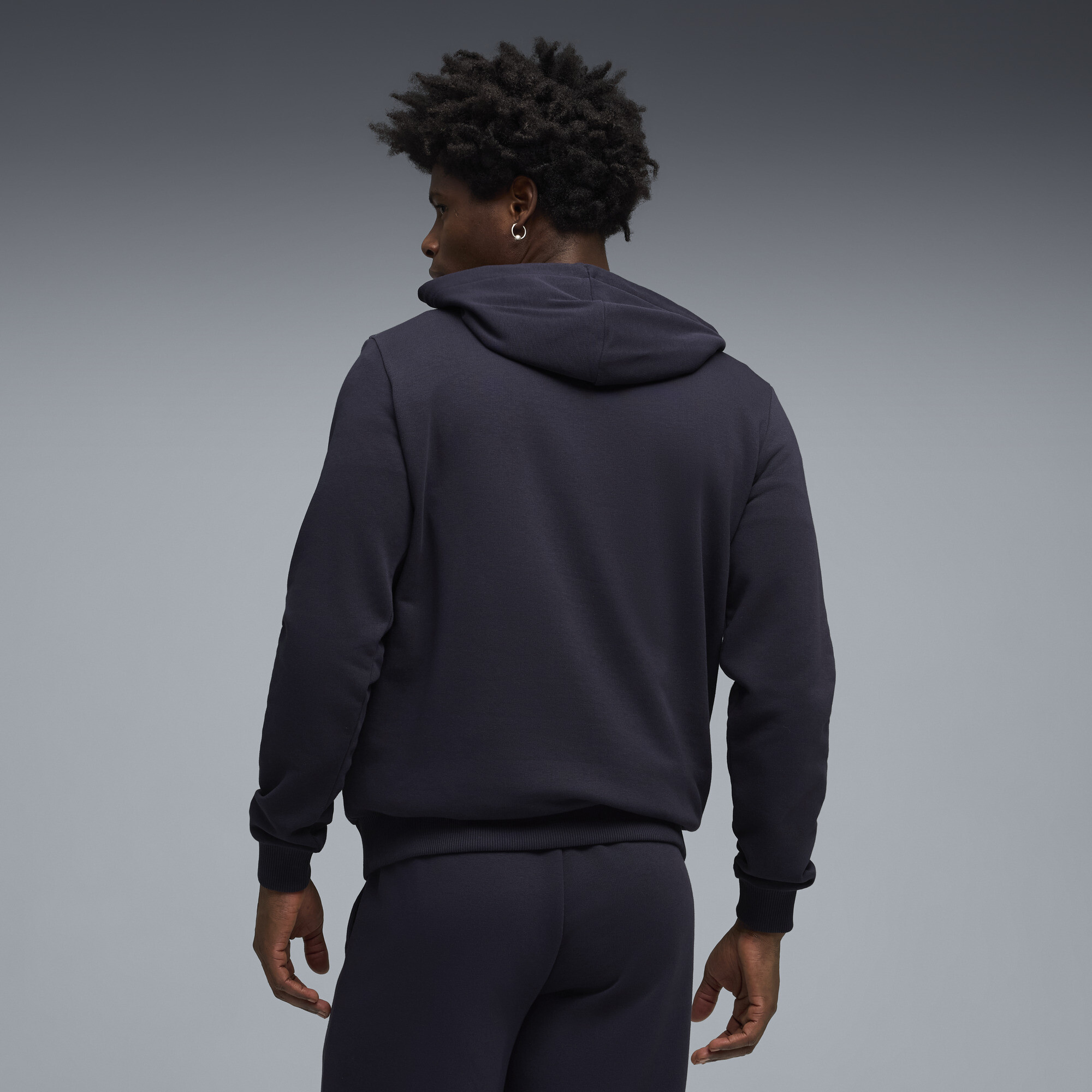 PUMA Olympique de Marseille FtblCulture hoodie voor Heren, Blauw/Wit, Maat XXL thumbnail 3