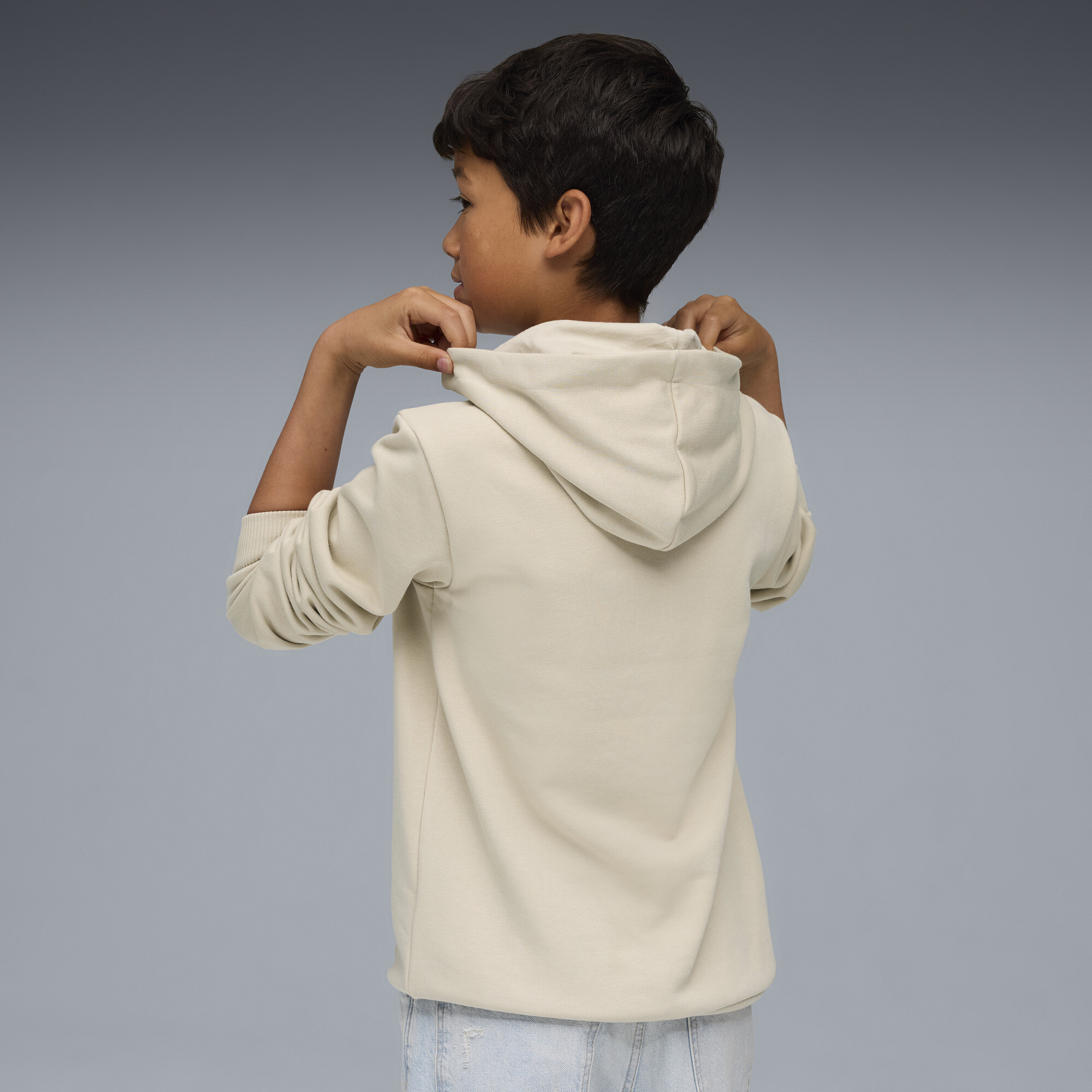 PUMA Olympique de Marseille FtblCulture hoodie, Blauw, Maat 5-6Y thumbnail 4