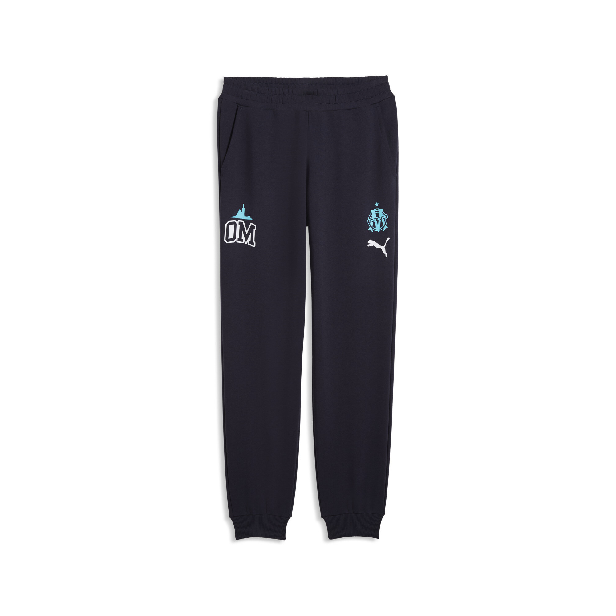 PUMA Olympique de Marseille FtblCulture sweatpant voor Heren, Blauw, Maat L