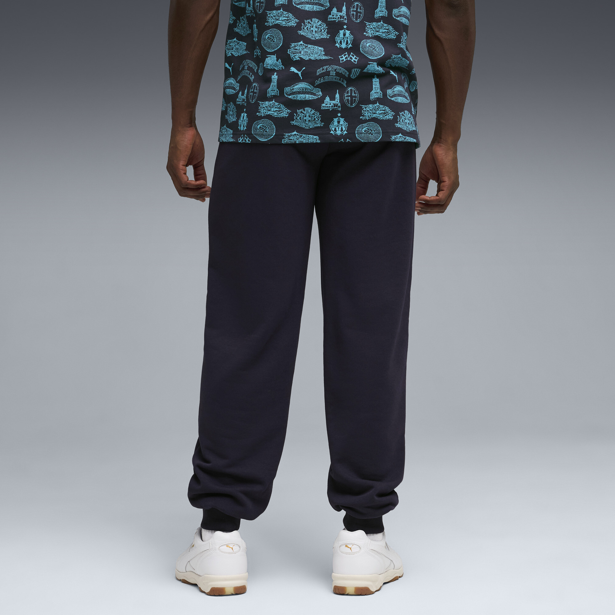 PUMA Olympique de Marseille FtblCulture sweatpant voor Heren, Blauw, Maat L thumbnail 3