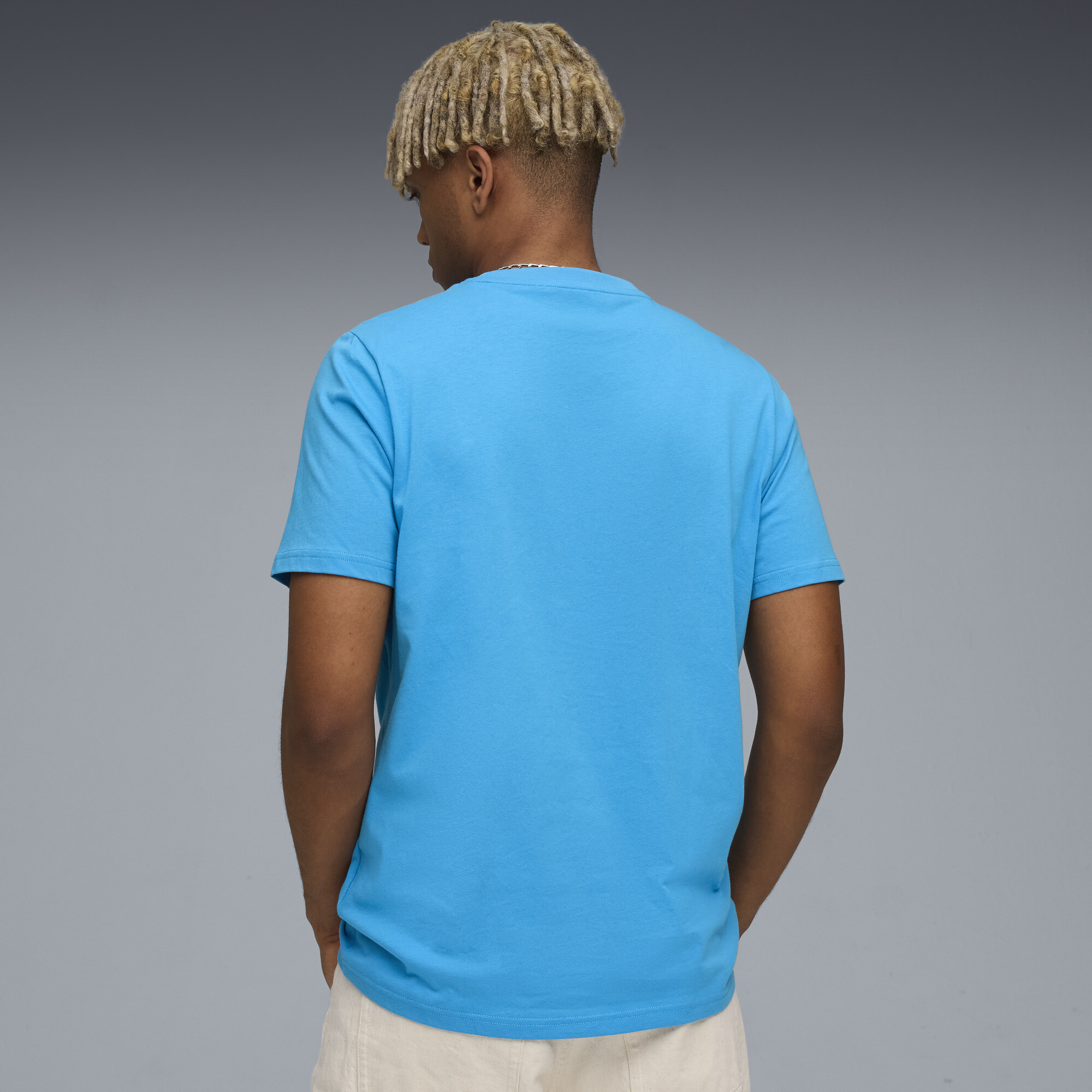 PUMA Olympique de Marseille KING Logo T-shirt voor Heren, Blauw/Goud, Maat S thumbnail 3