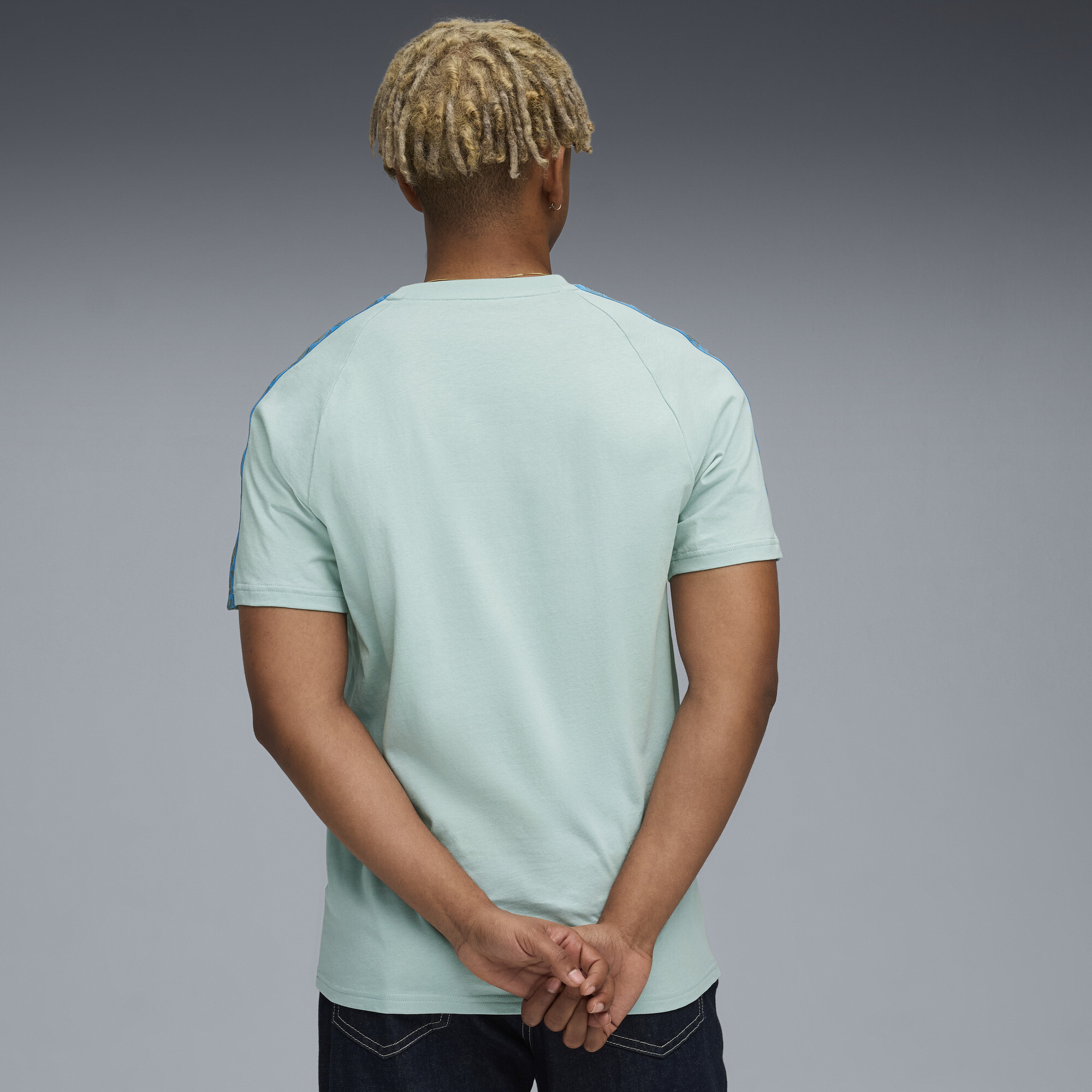 PUMA Olympique de Marseille KING T-shirt voor Heren, Blauw, Maat 3XL thumbnail 3