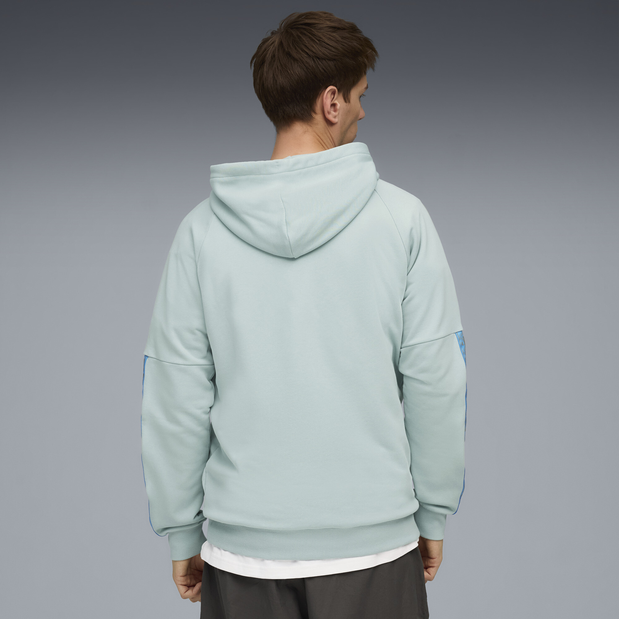 PUMA Olympique de Marseille KING hoodie voor Heren, Blauw, Maat L thumbnail 3
