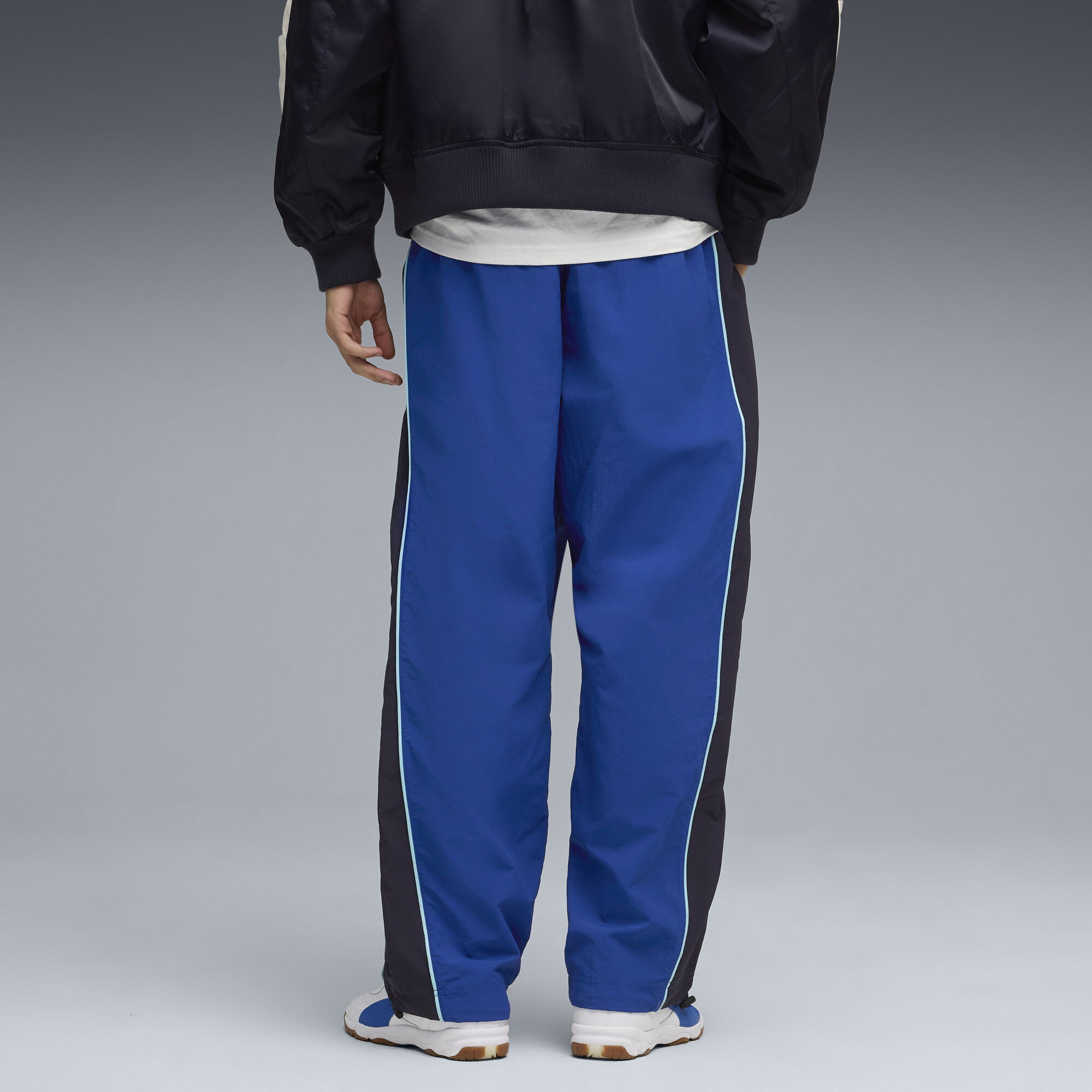 PUMA Olympique de Marseille ftblESSENTIALS Cellerator broek voor Heren, Blauw/Geel, Maat XL thumbnail 3