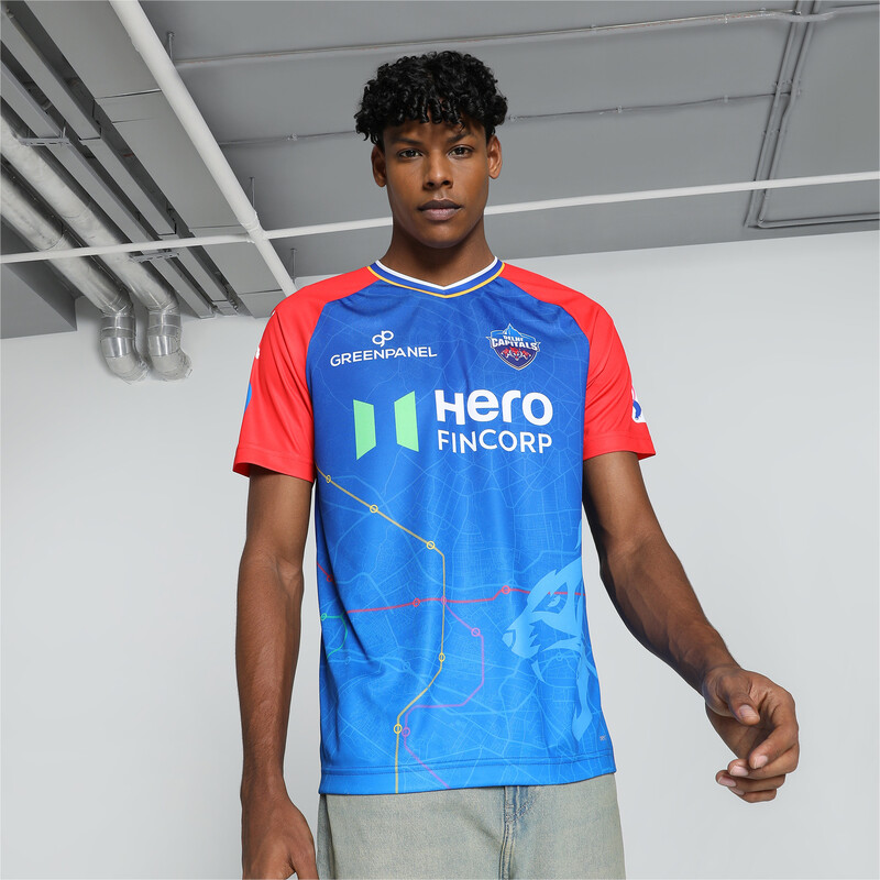 Men's PUMA X DC 2024 Replica Jersey in Black/Red/Blue size S