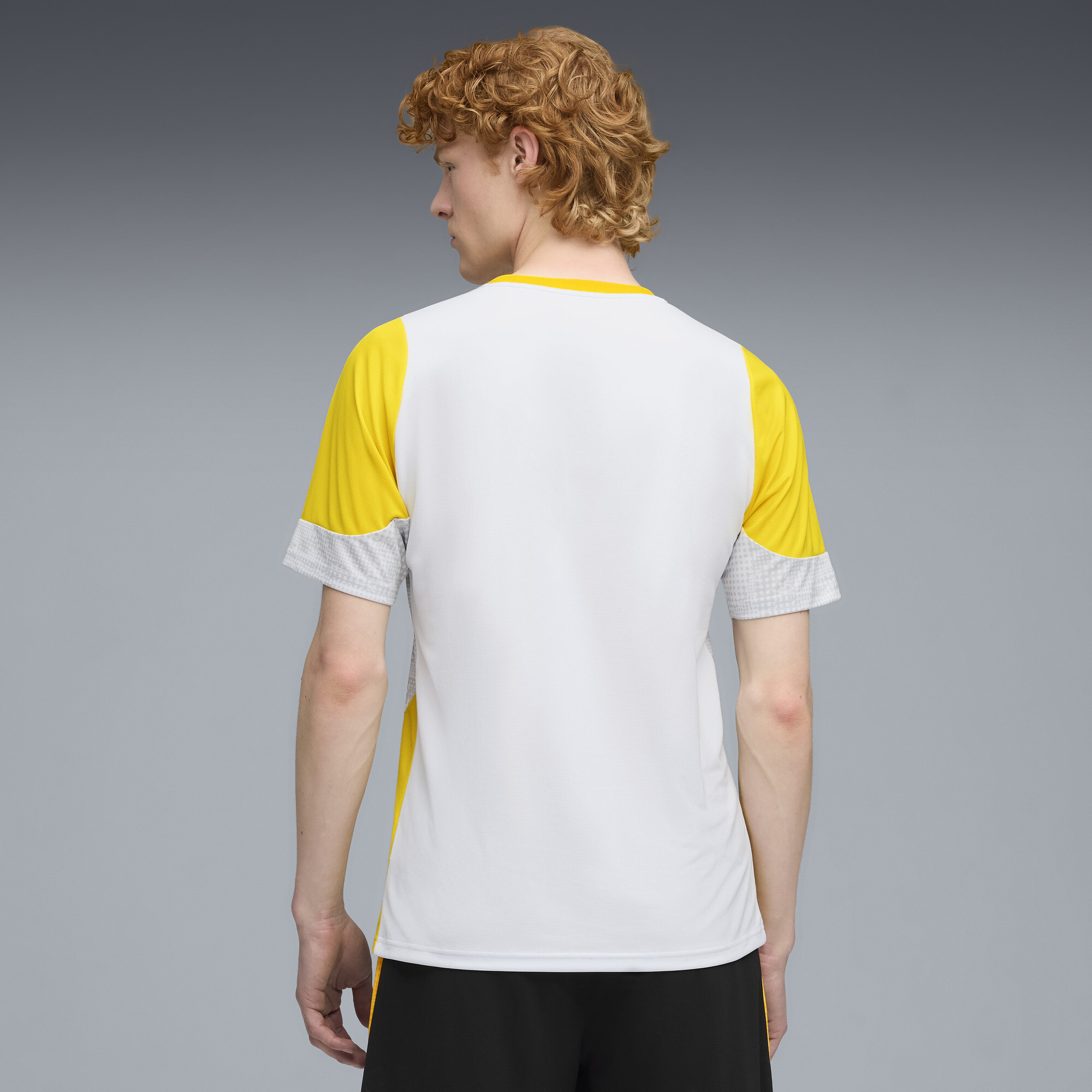 PUMA Borussia Dortmund trainingsshirt voor Heren, Geel/Zilver, Maat XL thumbnail 3