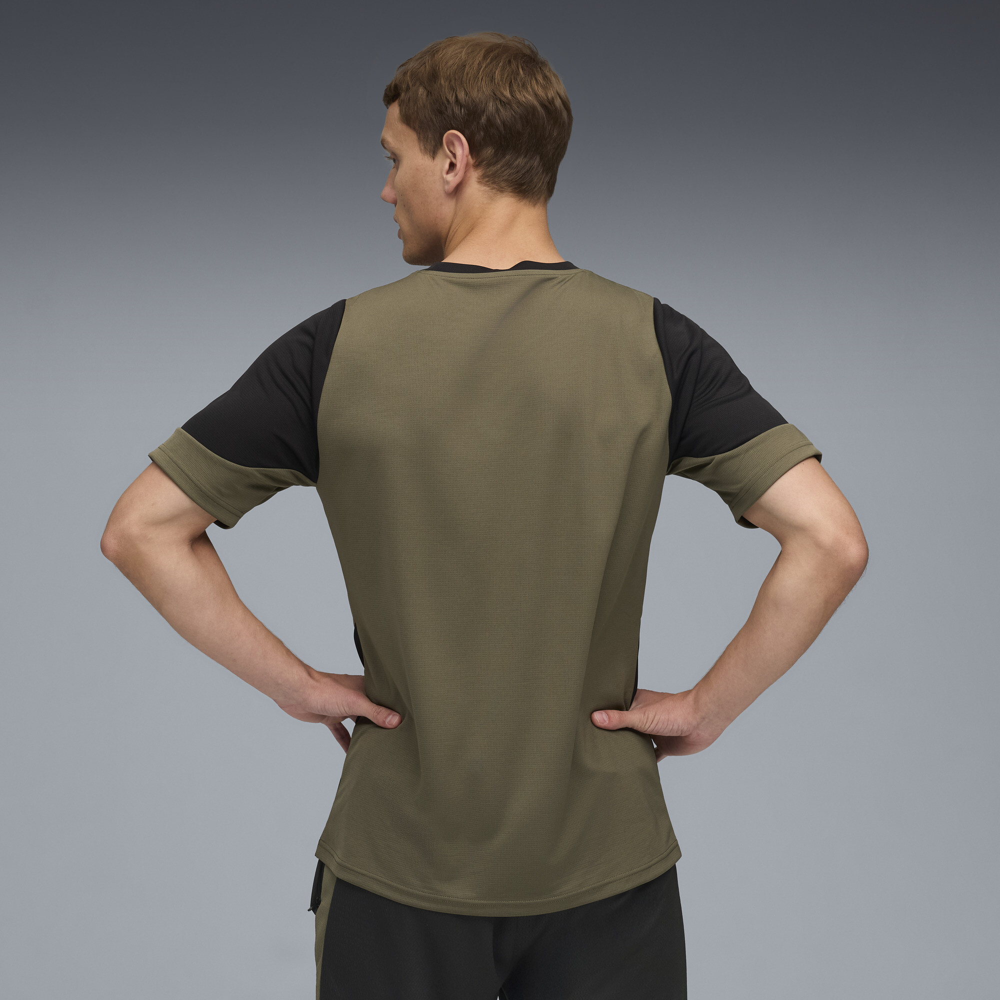 PUMA Borussia Dortmund trainingsshirt voor Heren, Groen/Zwart, Maat S thumbnail 3