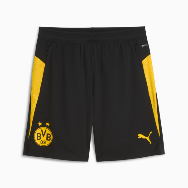 Shorts de entrenamiento Borussia Dortmund para hombre, PUMA Black-Faster Yellow, large-ARG