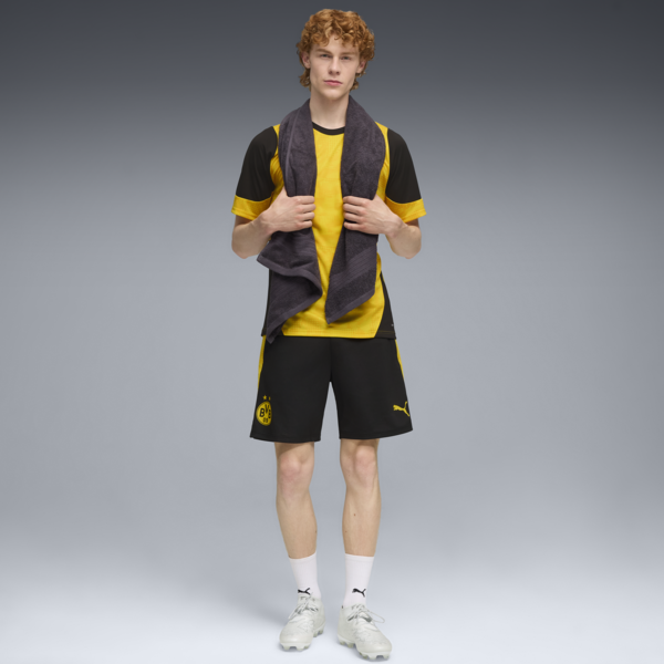 Shorts de entrenamiento Borussia Dortmund para hombre, PUMA Black-Faster Yellow, large-ARG