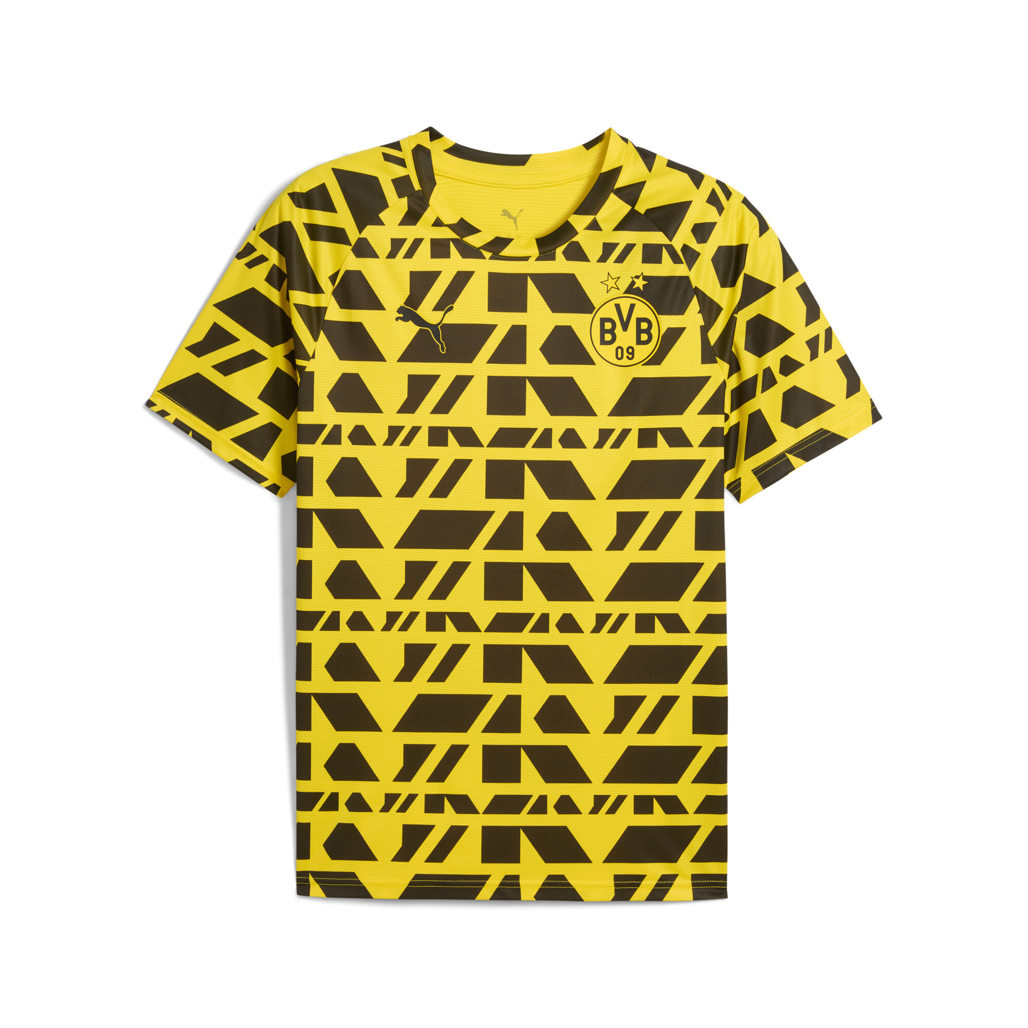 PUMA Borussia Dortmund pre-match shirt voor Heren, Zwart/Geel, Maat L