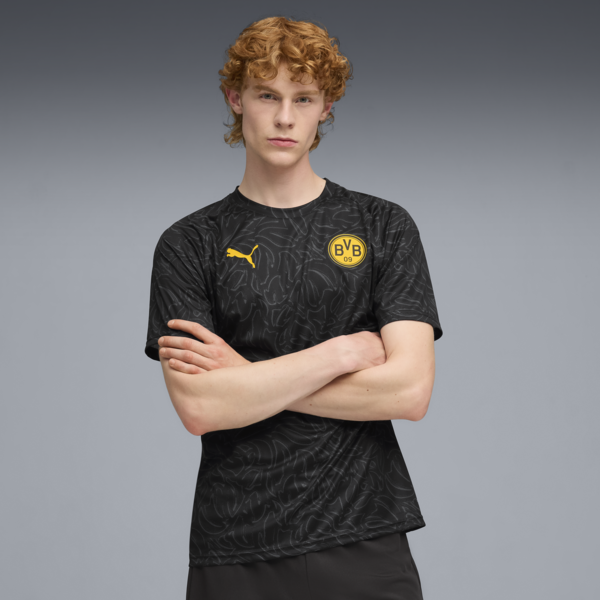 Borussia Dortmund Pre-match Jersey Men, PUMA Black-Yellow Sizzle, large-ZAF