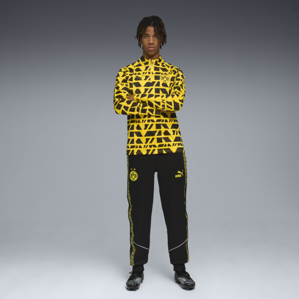 Remera pre-partido Borussia Dortmund para hombre, Faster Yellow-PUMA Black, large-ARG