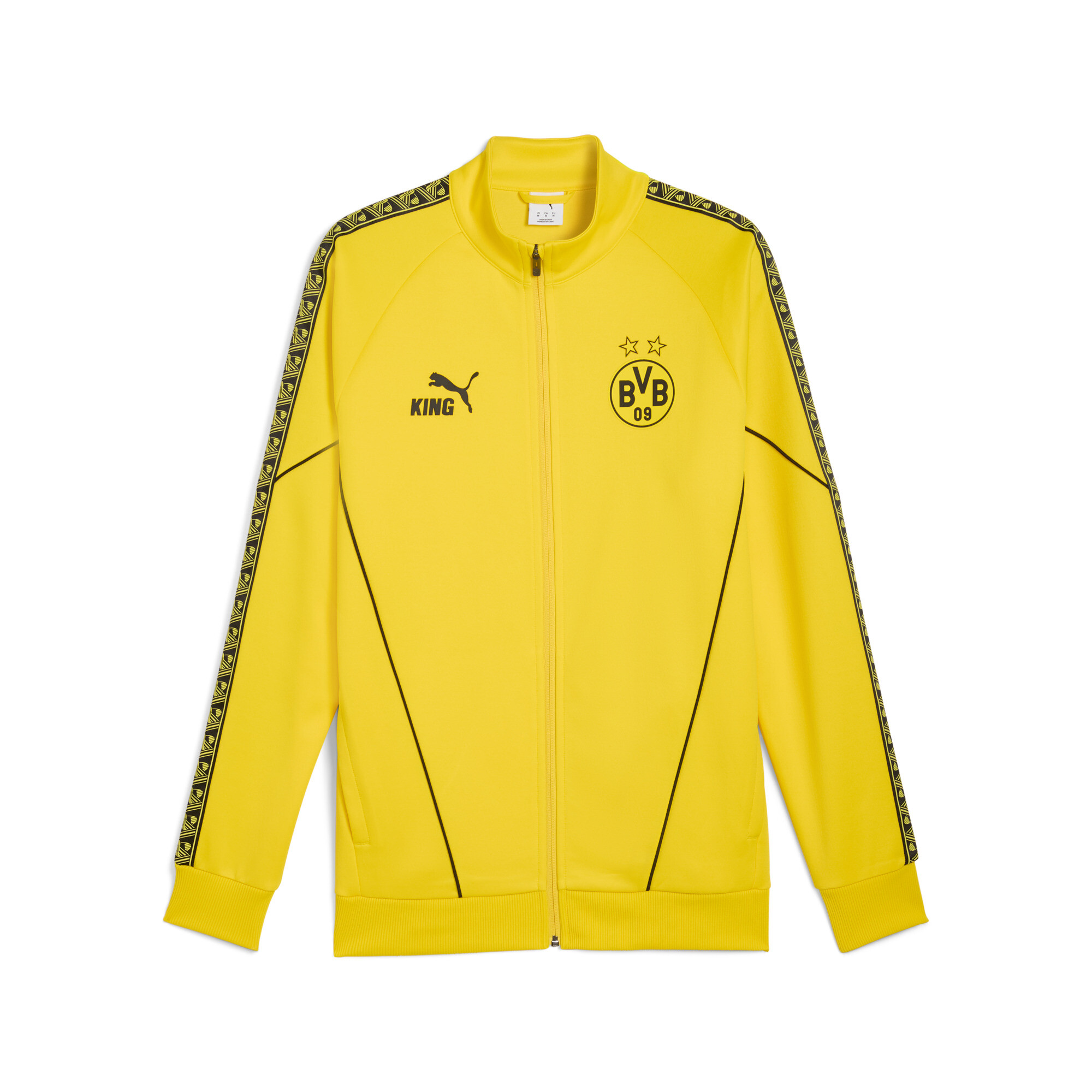 PUMA Borussia Dortmund KING Anthem jack voor Heren, Zwart/Geel, Maat XL thumbnail 3