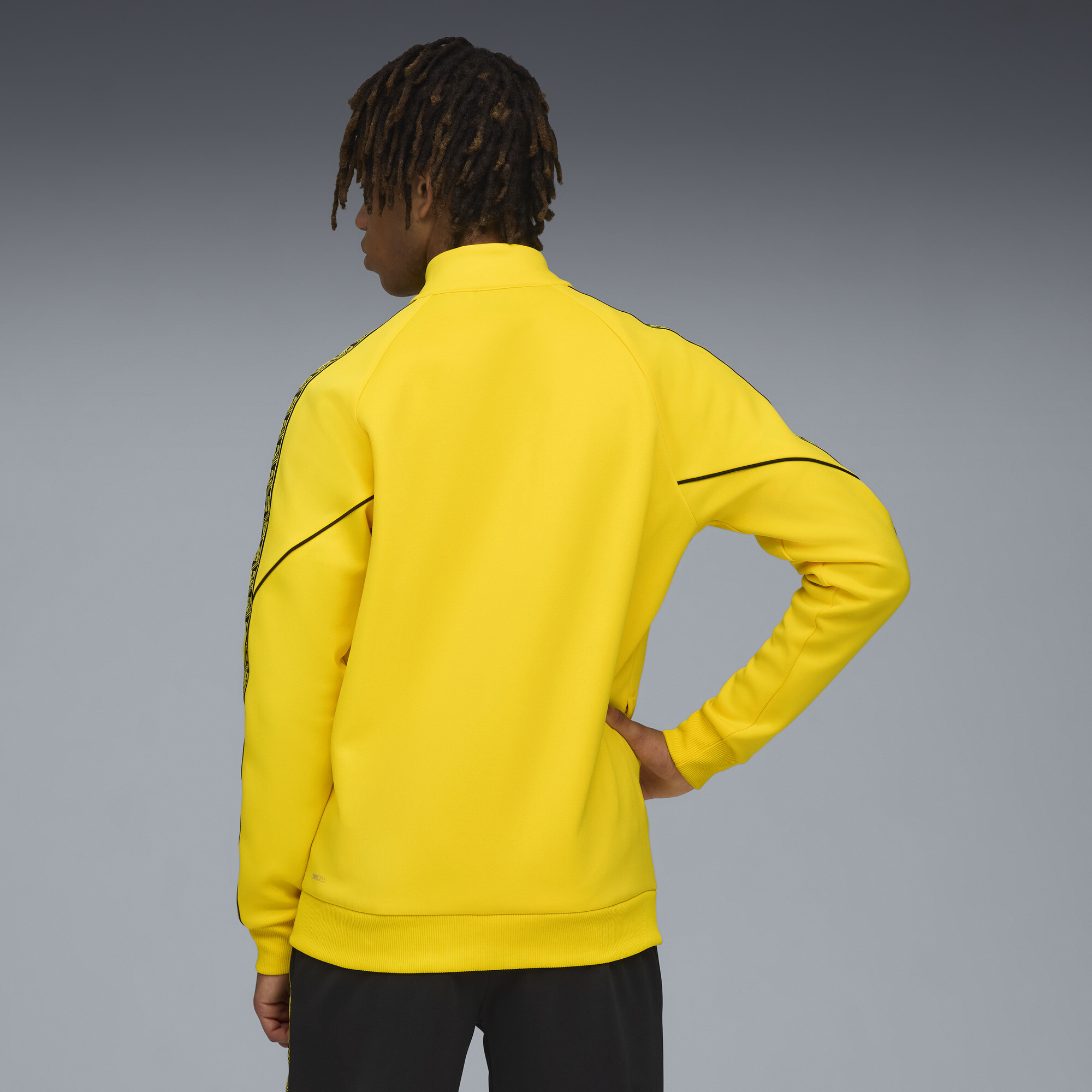 PUMA Borussia Dortmund KING Anthem jack voor Heren, Zwart/Geel, Maat XL thumbnail 5