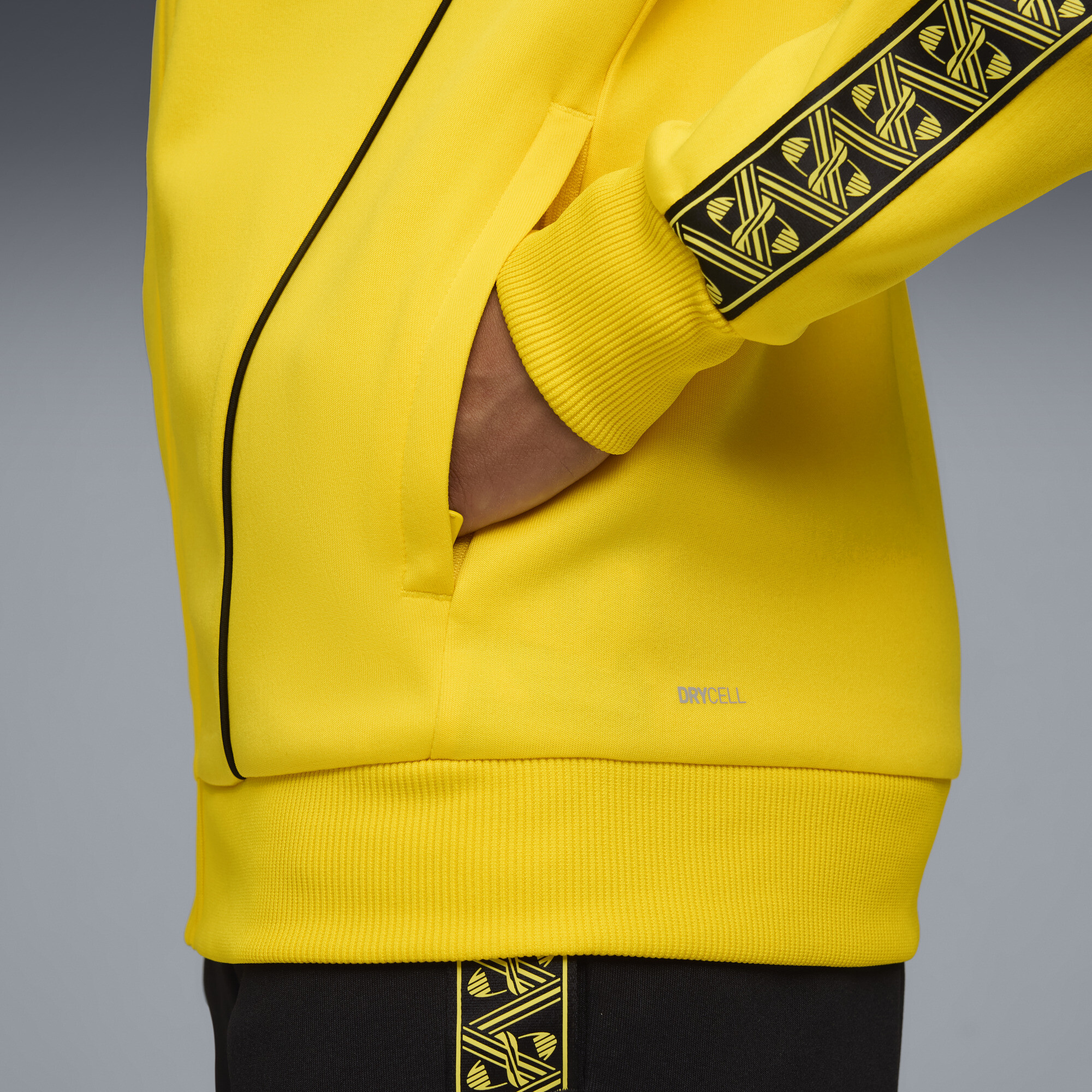 PUMA Borussia Dortmund KING Anthem jack voor Heren, Zwart/Geel, Maat XL thumbnail 4