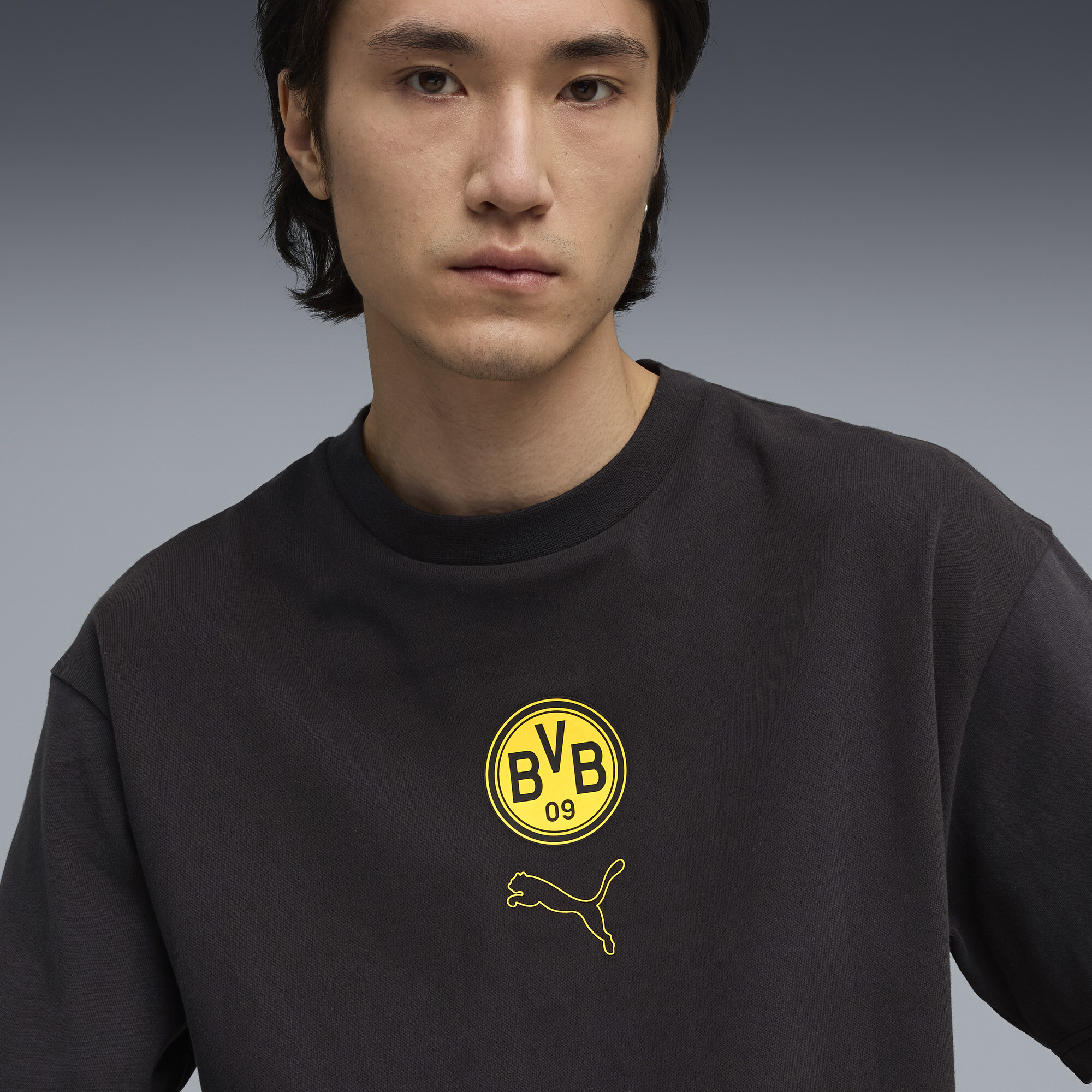PUMA Borussia Dortmund FtblStatement Celerator T-shirt, Zwart/Geel, Maat XS thumbnail 7