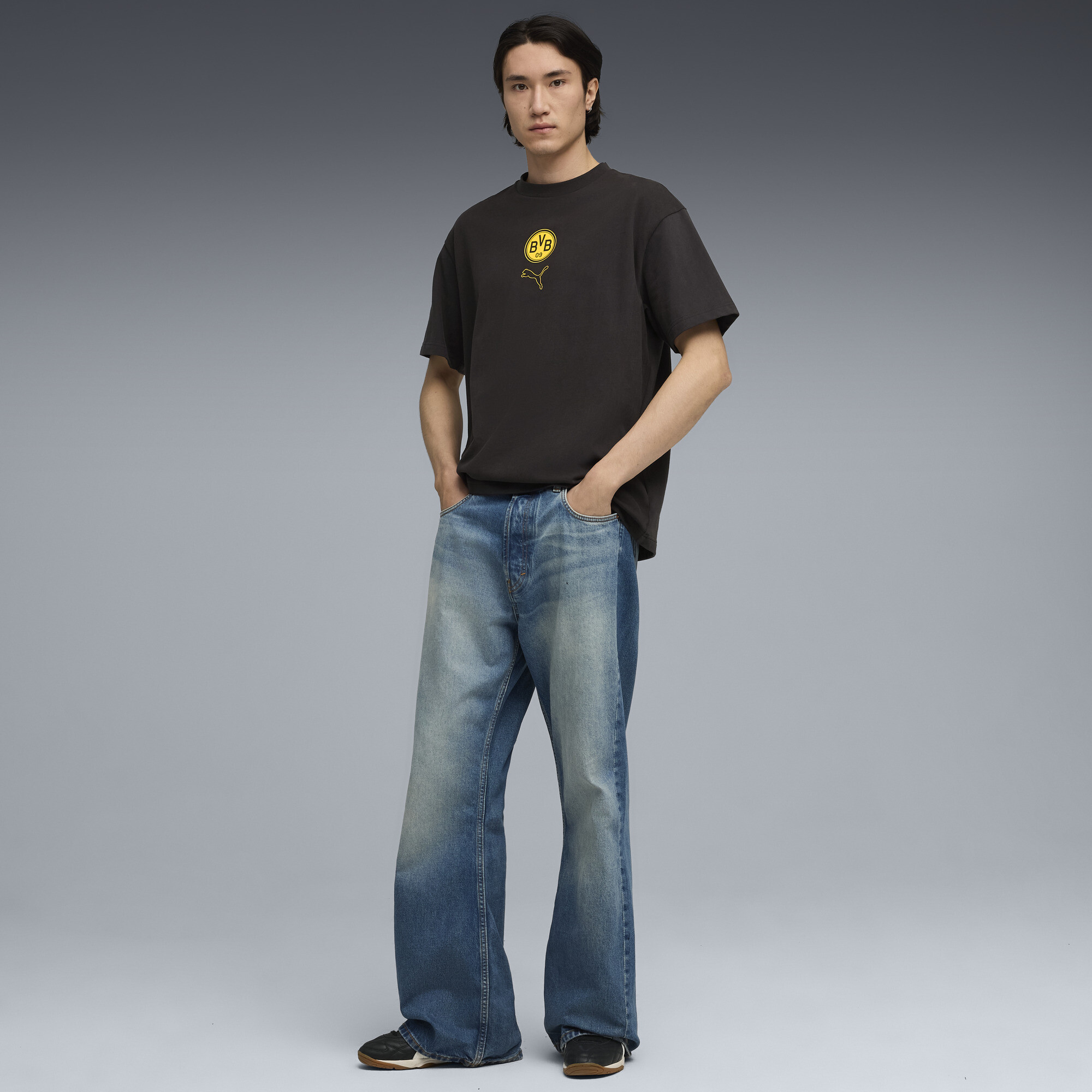 PUMA Borussia Dortmund FtblStatement Celerator T-shirt, Zwart/Geel, Maat XS thumbnail 6