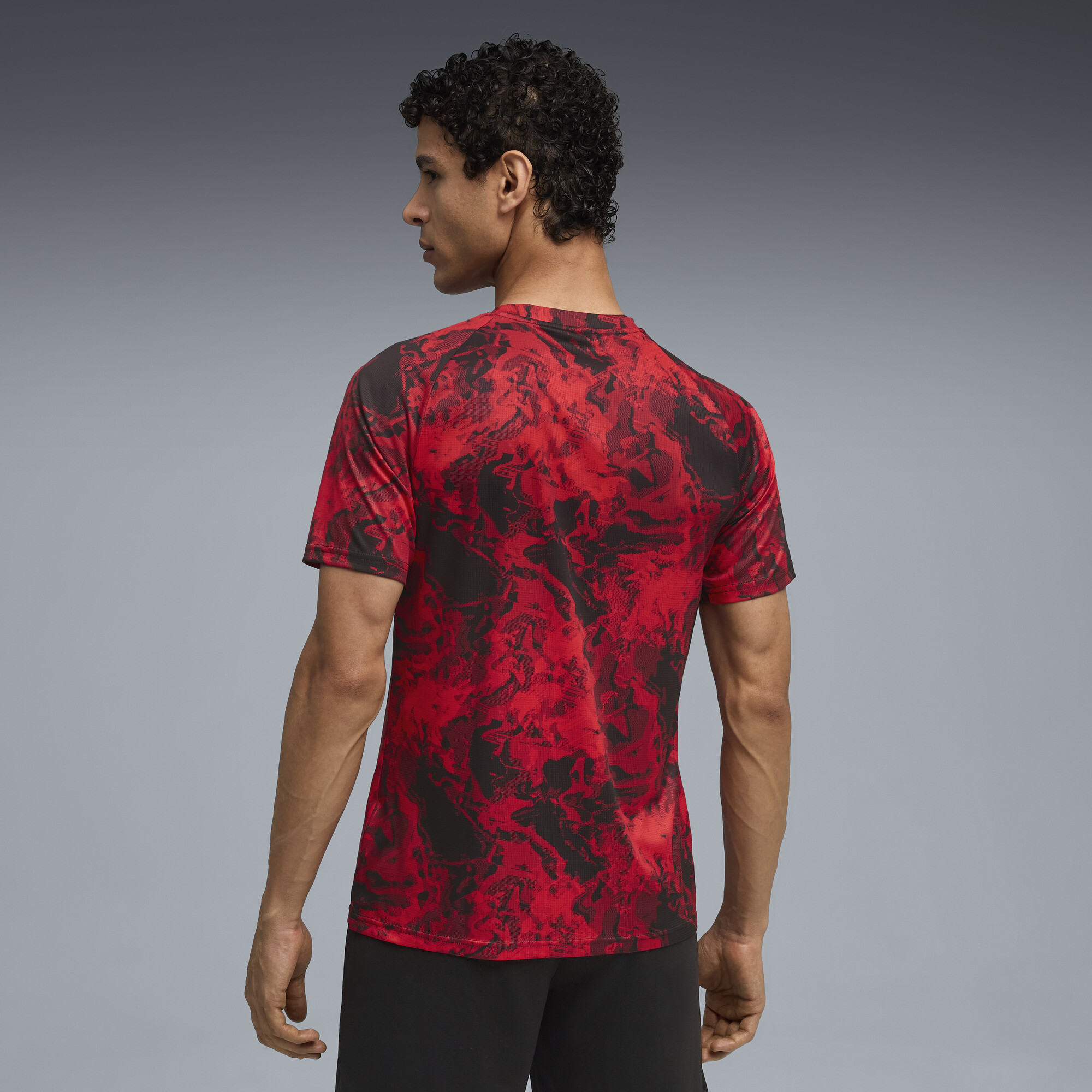 PUMA Stade Rennais FC pre-match shirt voor Heren, Zwart/Rood, Maat M thumbnail 3