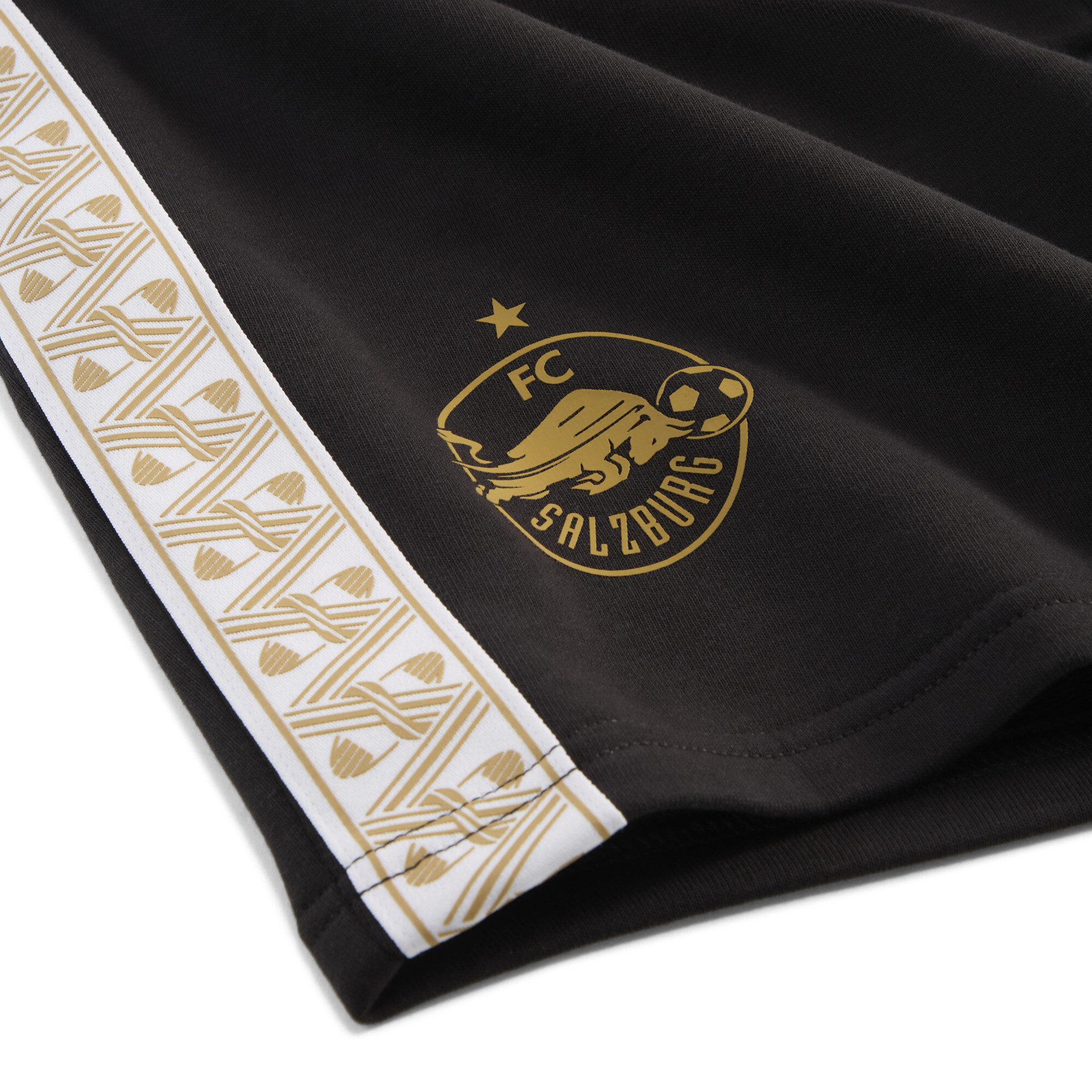 PUMA FC Rood Bull Salzburg KING sweatshort voor Heren, Zwart/Goud, Maat XXL thumbnail 2