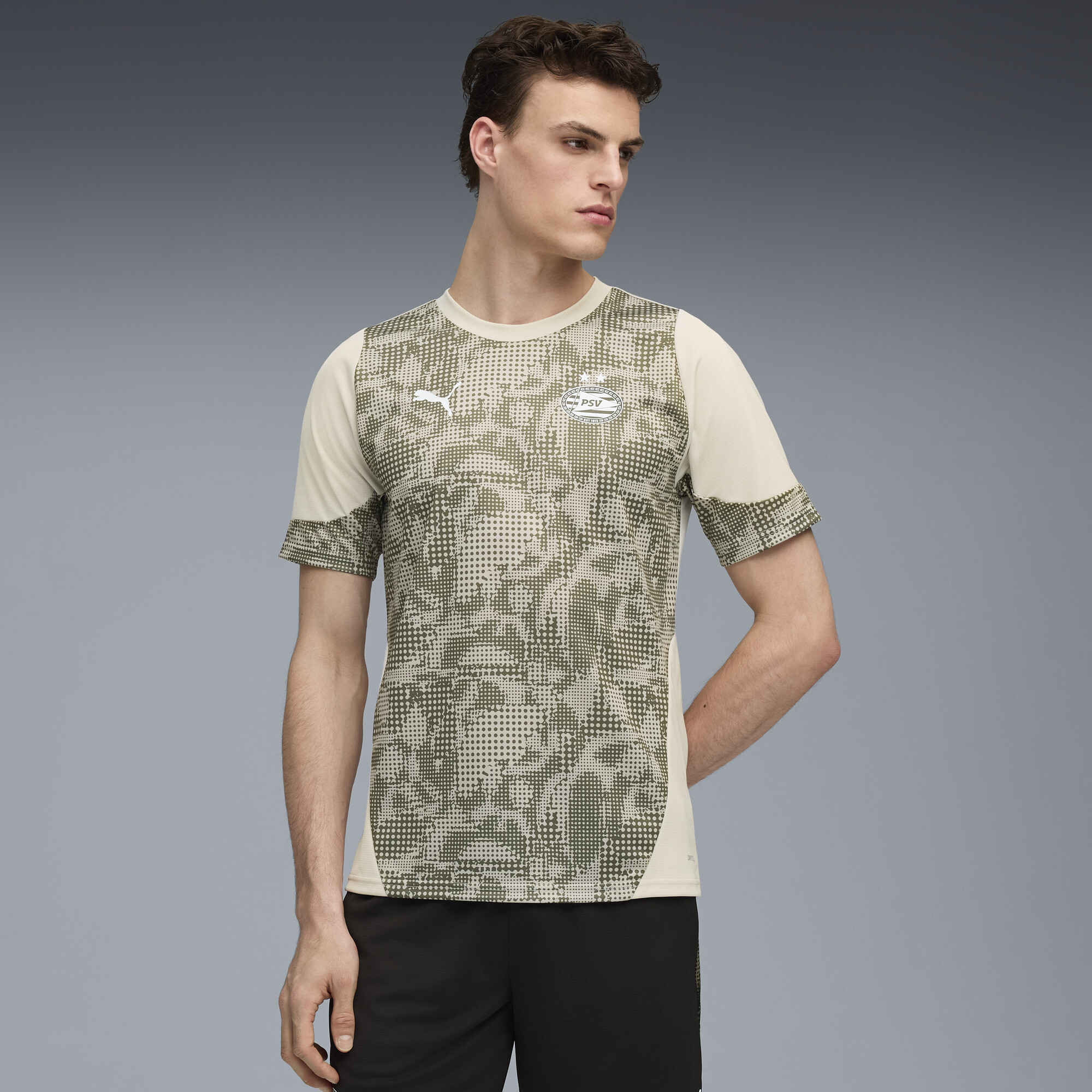 PUMA PSV Eindhoven trainingsshirt voor Heren, Groen, Maat M thumbnail 6