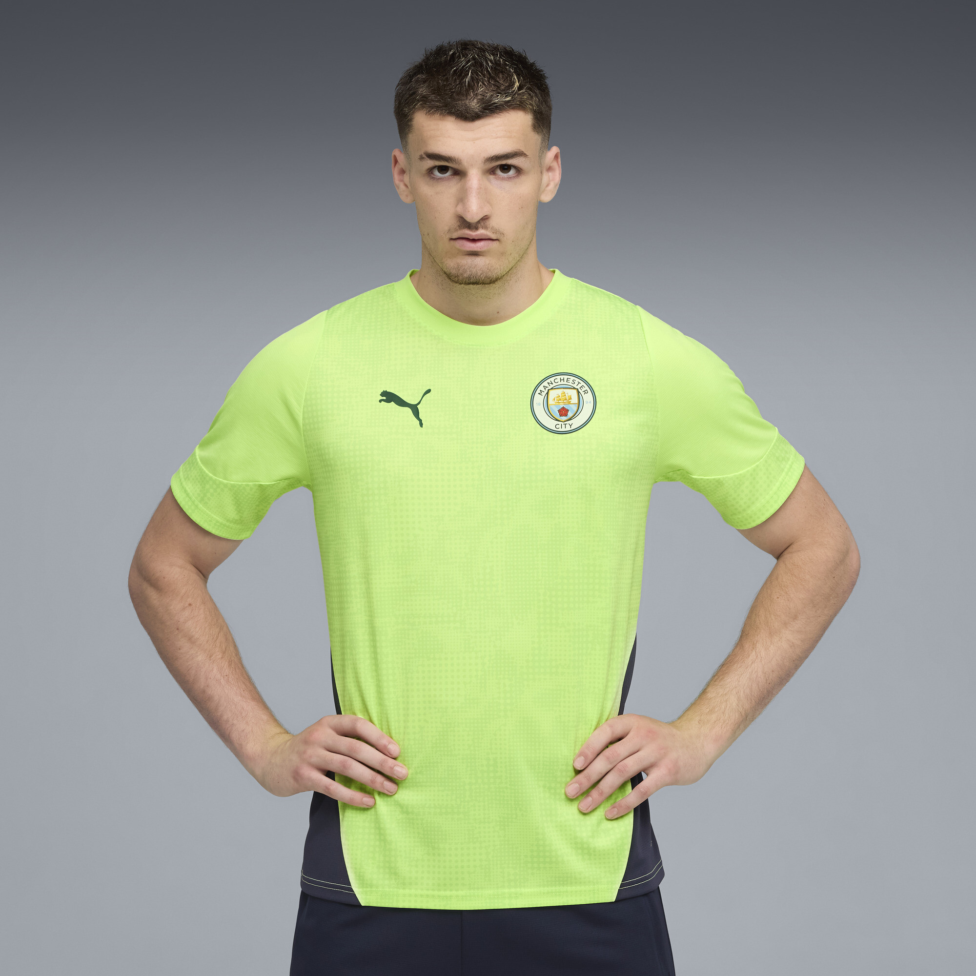 PUMA Manchester City trainingsshirt voor Heren, Blauw, Maat XL thumbnail 6