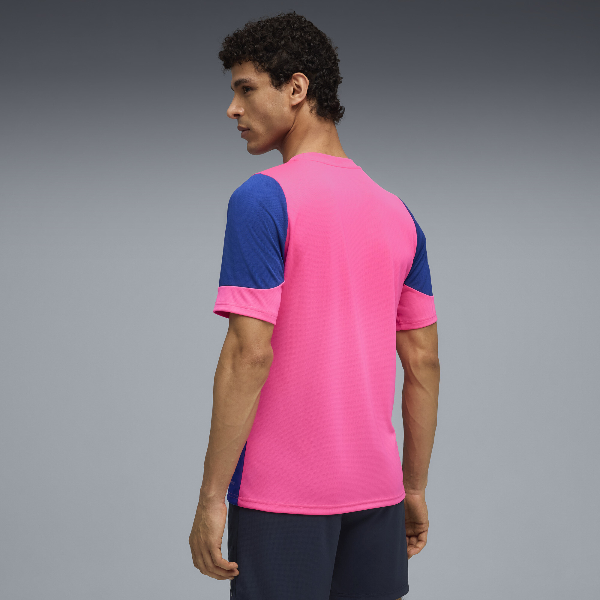 PUMA Manchester City trainingsshirt voor Heren, Blauw/Roze, Maat S thumbnail 3