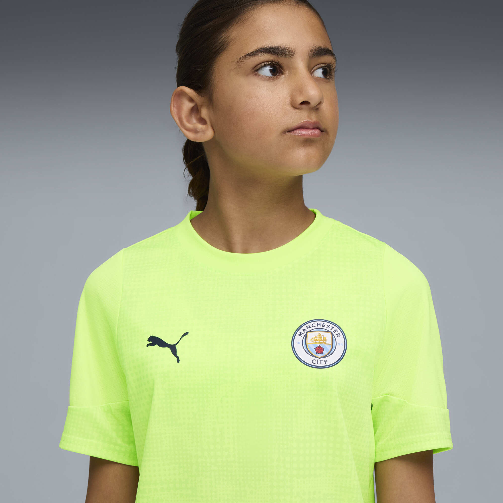 PUMA Manchester City trainingsshirt, Blauw, Maat 11-12Y thumbnail 6