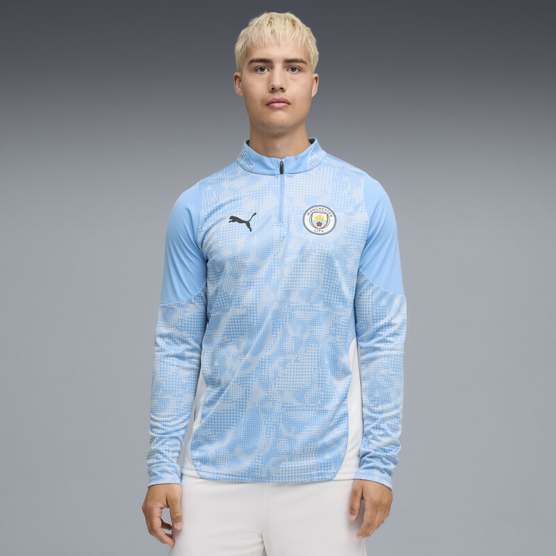

Men's PUMA MCFC Quarter-Zip Football Tee